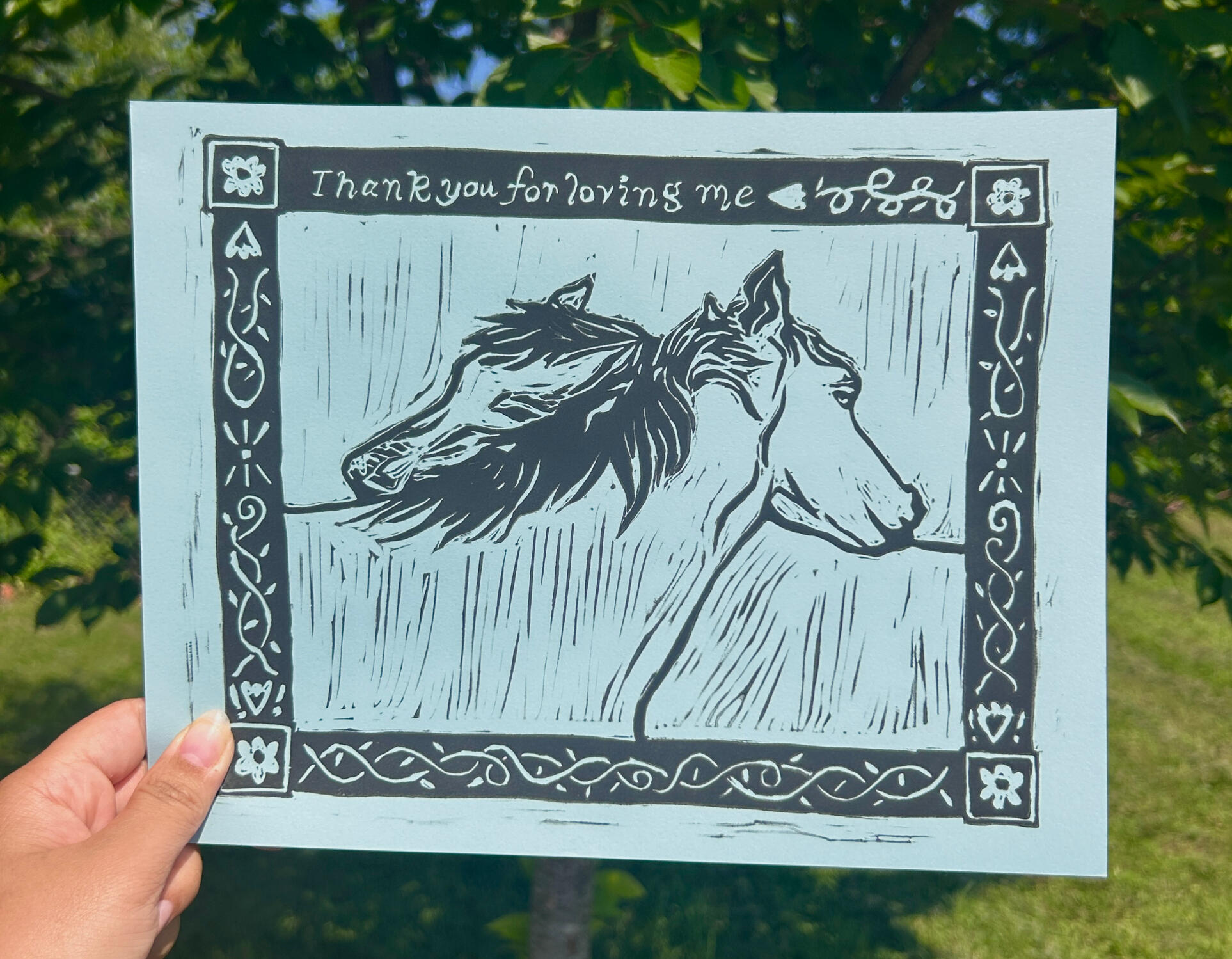 Hand-carved Block Print